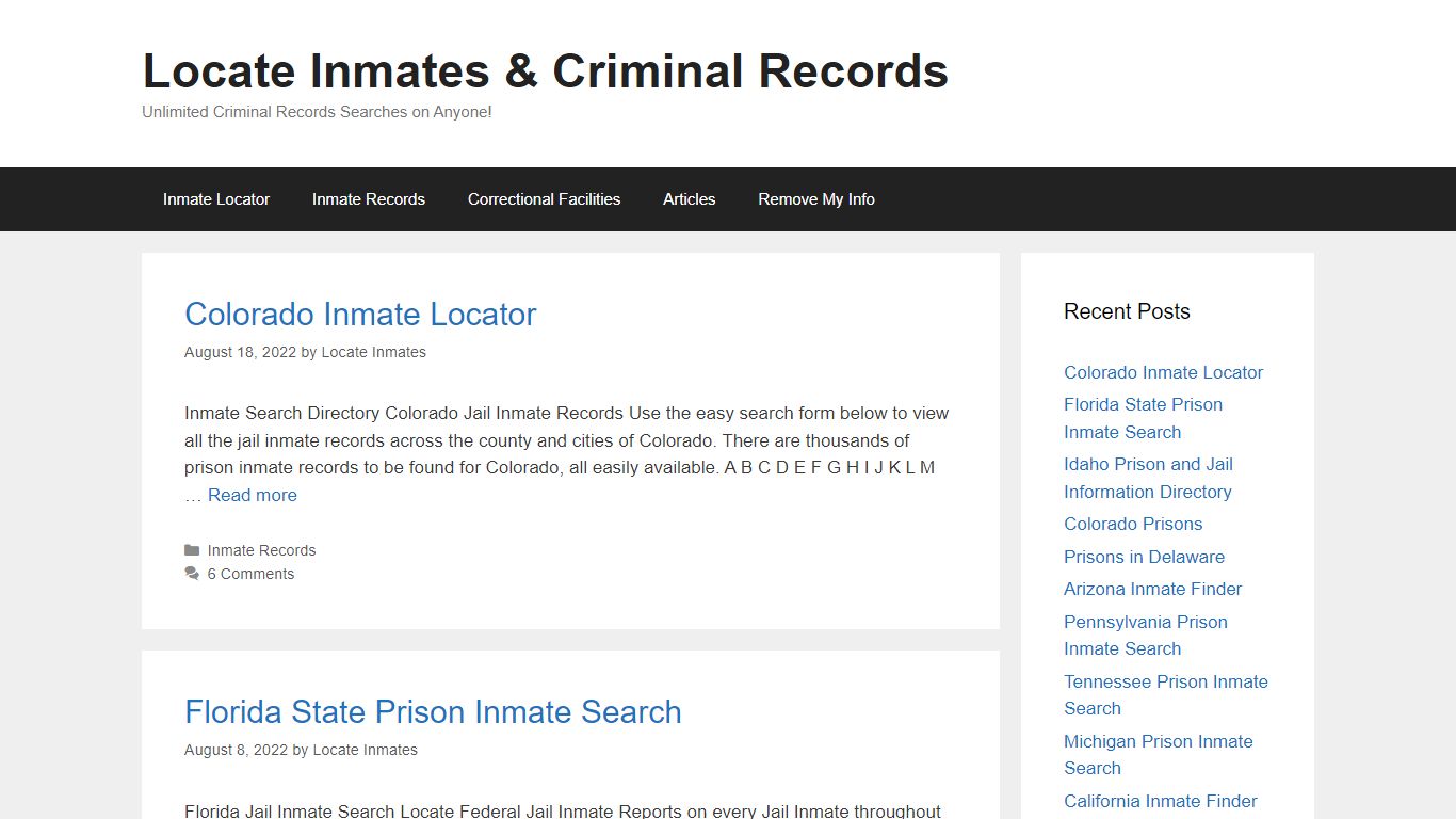 Colorado Inmate Locator – Locate Inmates & Criminal Records